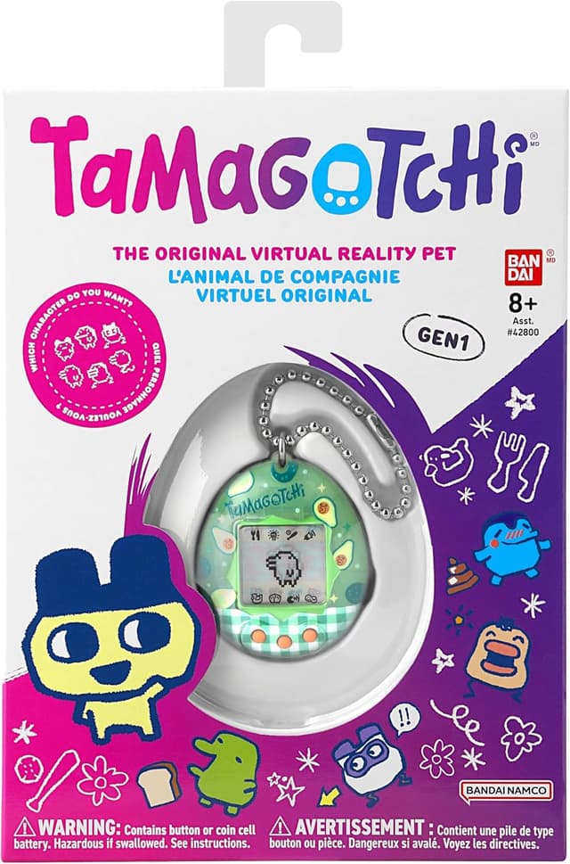 Detalle de Original Tamagotchi Avocado Mix (Digital Pet) — CR2032 battery included