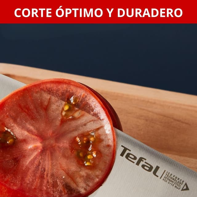 Thumbnail 6 de Tefal Ice Force 🥢 Cuchillo Santoku 18 cm, Acero Alemán