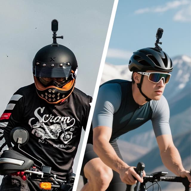 Detalle de Xilecam Mini Action Cam 1080P inkl. 32-GB-Speicherkarte – Helmkamera & Bodycam-POV in Schwarz