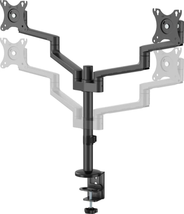 Thumbnail 9 de Neomounts NEXT Lite DS60-425BL2: platzsparende Dual-Monitorhalterung für 17–27" (schwarz)