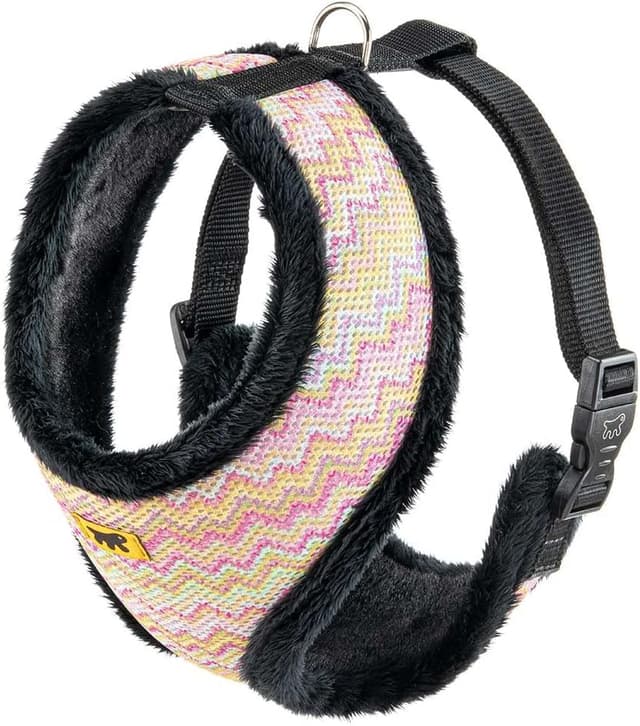 Detalle de Ferplast Nikita Fur XL harnais respirant pour chien (sangle réglable, fourrure écologique douce)