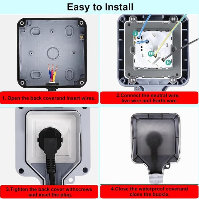 Detalle de Presa esterna impermeabile 16A IP66