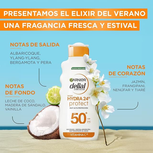 Thumbnail 6 de Garnier Delial Hydra 24h Leche antimanchas FPS 50+
