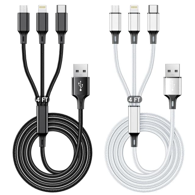 Detalle de Multi Charging Cable 3-in-1 2-pack, 1.25m 🔌