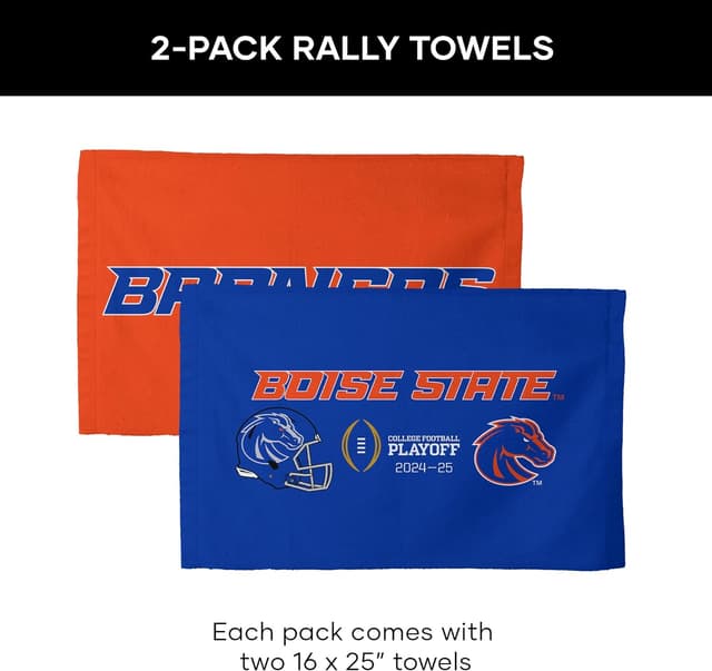 Detalle 2 de Northwest NCAA Boise State Broncos Fan Towel 2-Pack (16" x 25") — 2024 Waiver