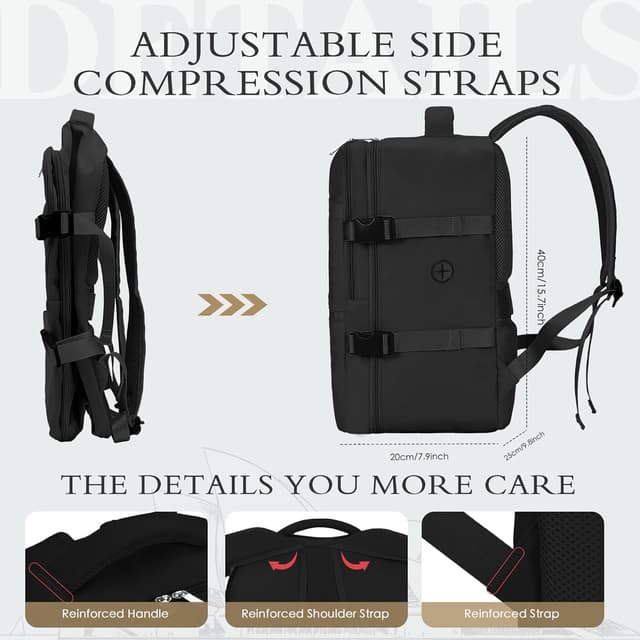 Detalle de Ryanair 40x30x20 underseat cabin bag