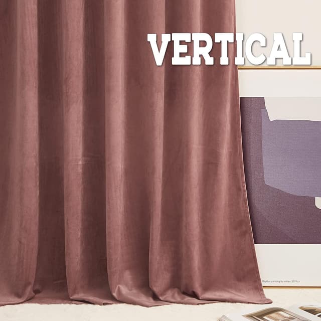 Thumbnail 3 de RYB HOME Velvet Curtains 63in Rod-Pocket Window Drapes 🪟