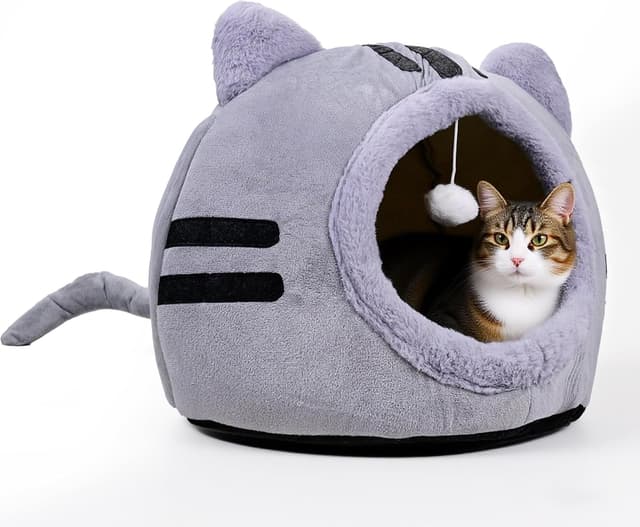 Imagen de Bypass Katzenbett 40x40x32 cm Dunkelgrau en OfertitasTOP