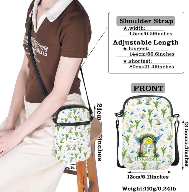 Detalle 2 de AKTAP Tinker Bell Crossbody Bag – Fairy Tale Pixi-Purse Tinker Bag