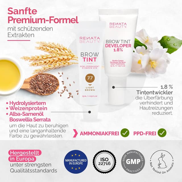 Detalle de Renata Beauty Brow Färbeset Augenbrauenfarbe