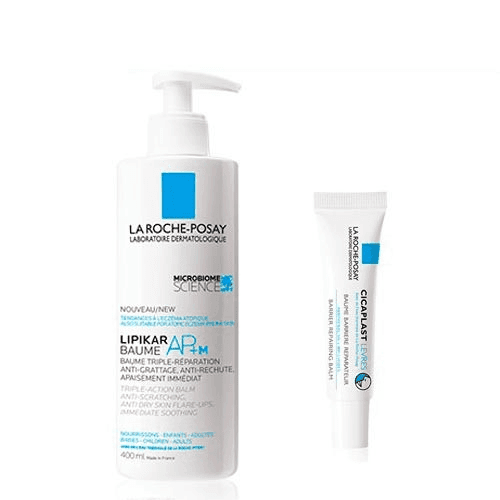Imagen de La Roche Posay Lipikar Baume AP+M 400 ml + Cicaplast Labios 7,5 ml en OfertitasTOP