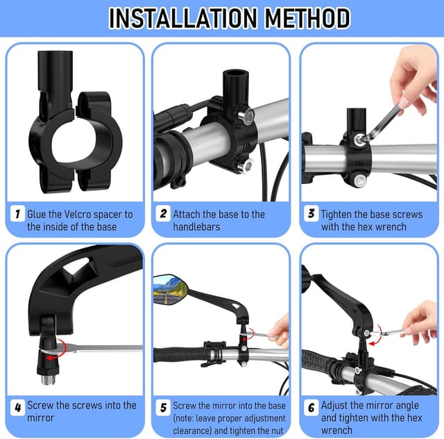Thumbnail 6 de Specchietto Bici Sinistra Specchietti Retrovisore universale