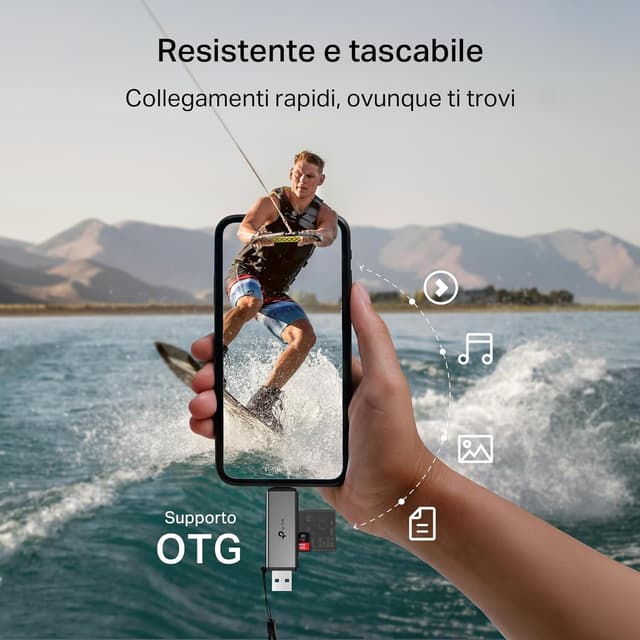 Detalle de TP-Link UA430D lettore schede SD USB-C