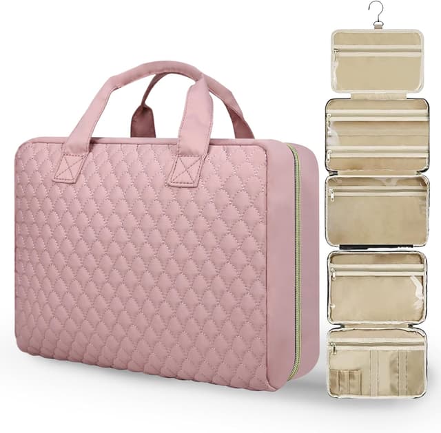 Thumbnail 6 de Voyagrise Hanging Toiletry Bag for Women – large-capacity travel wash bag with hook and compartments