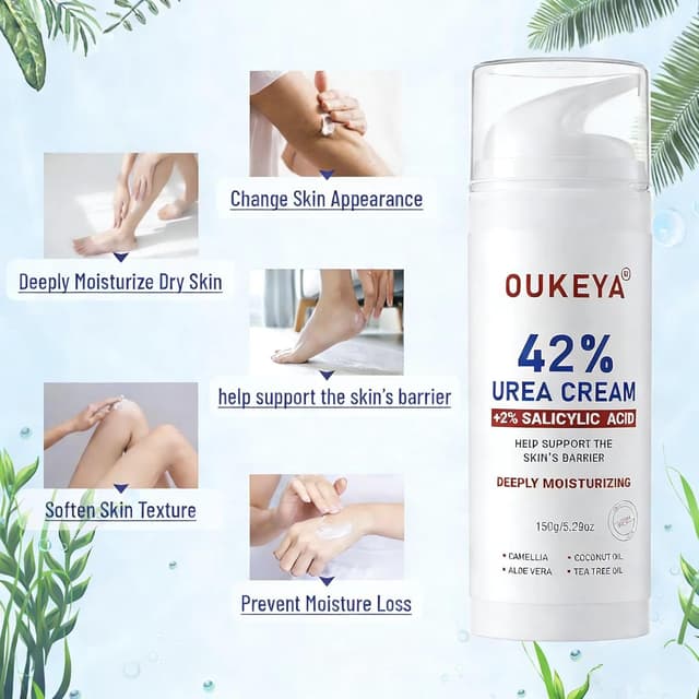 Thumbnail 2 de OUKEYA Urea-Creme 42% plus Salicylsäure 2% – Harnstoffcreme