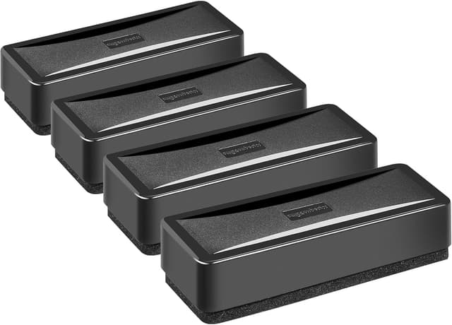 Detalle de Amazon Basics Dry-Erase Whiteboard Eraser 4-pack