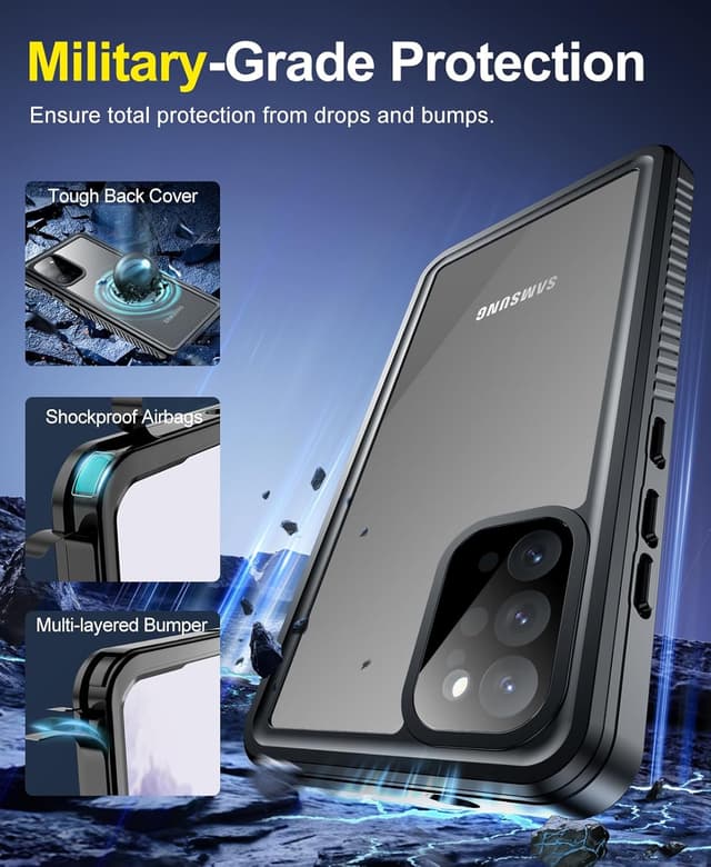 Detalle de Beeasy Galaxy S20+ waterproof case with built-in screen protector (IP68)