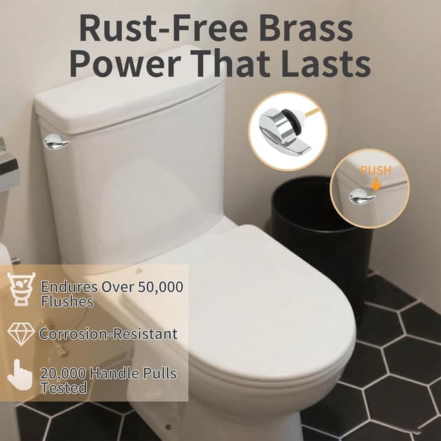 Thumbnail 2 de jamini Universal Side Mount Toilet Handle Kit 6.9" đźš˝