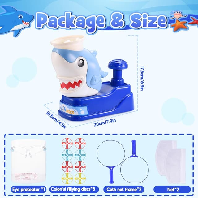 Detalle de Flying Disc Launcher Toy 1 Shark