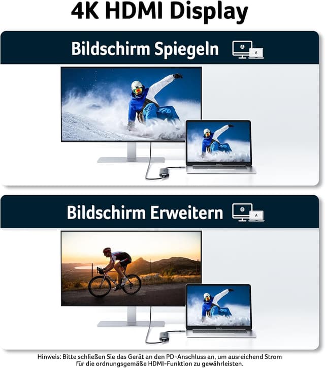 Detalle de acer USB C Hub 7in1 Adapter