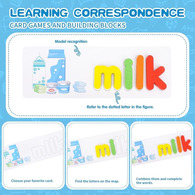 Detalle 2 de Alphabet Letter Puzzle Toddler Learning Toy 1–4 years 🧩