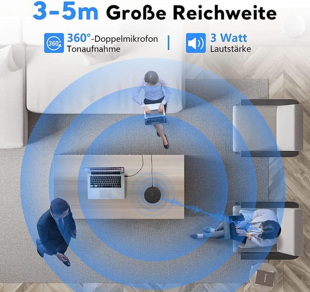 Detalle 1 de eMeet M1A haut-parleur de conférence USB