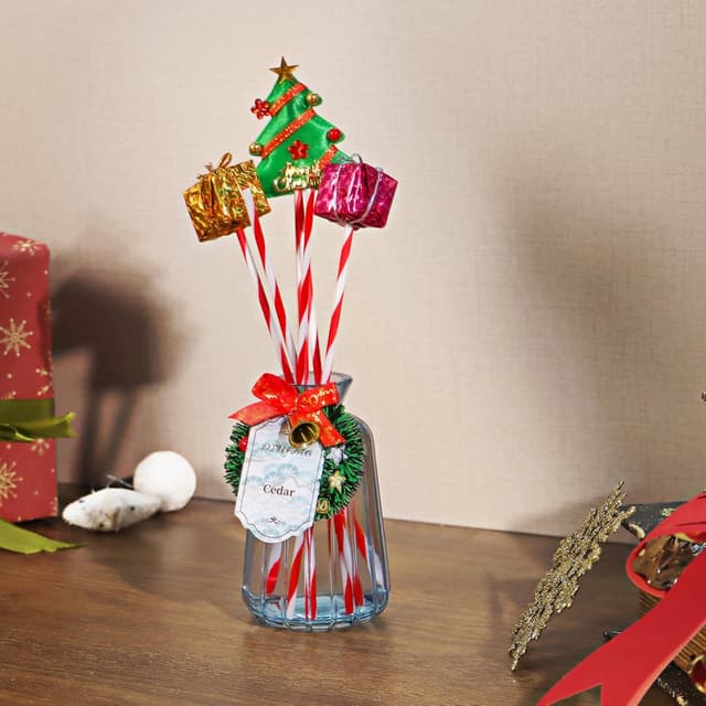 Thumbnail 6 de DIUFJAG Lot de 2 diffuseurs parfumés 180 ml avec 12 bâtonnets de roseau (Cèdre/Bambou)