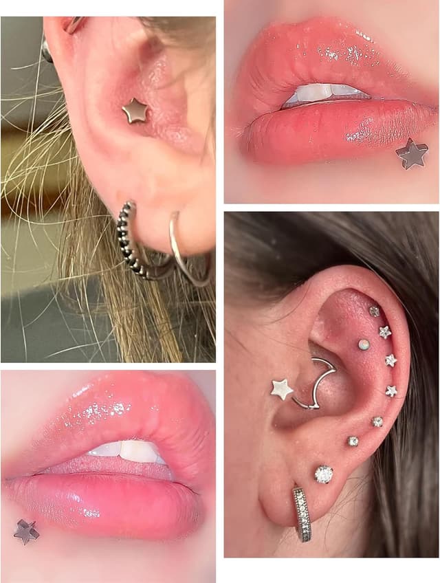 Thumbnail 2 de OUFER Lip Labret 16G 8mm Titane