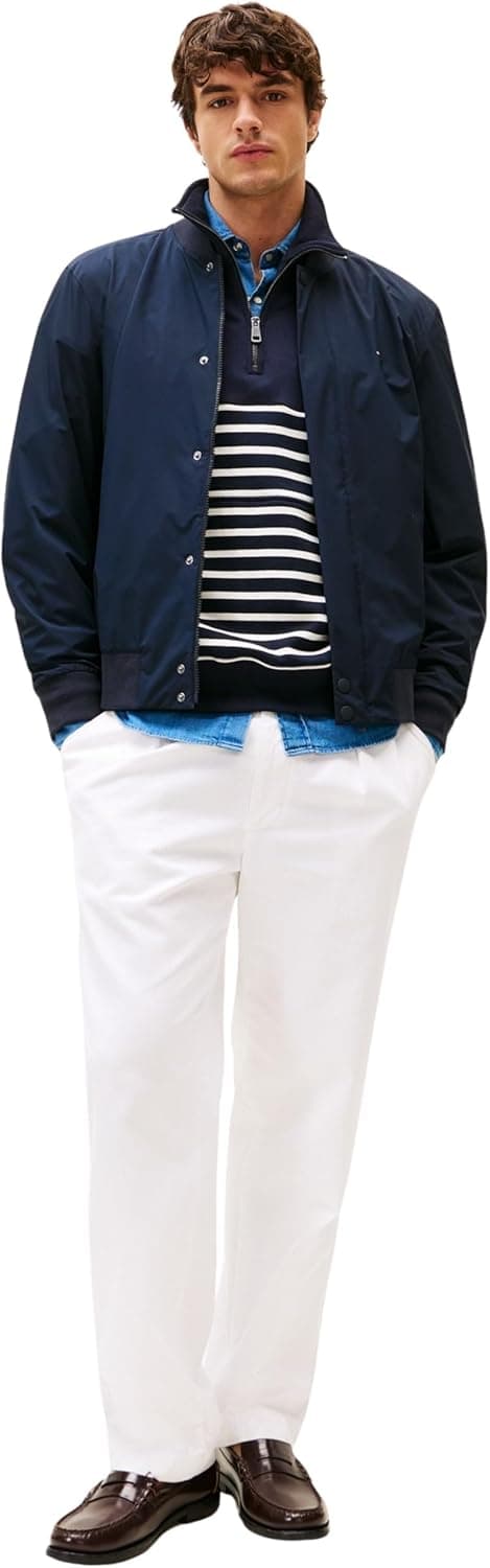 Detalle de Tommy Hilfiger Tech Lightweight Bomber MW0MW36665: bomber uomo leggero e d’impatto