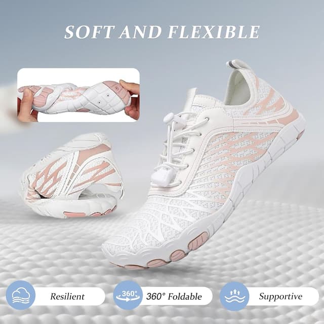 Detalle de Jmzb Barefoot Shoes for Women & Men — Wide Toe Box Trail & Water Walking Sneakers