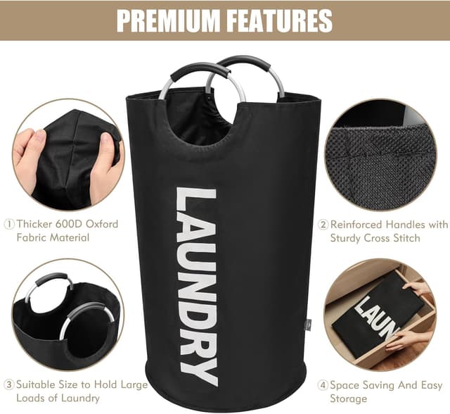 Thumbnail 6 de DOKEHOM 90L Large Laundry Basket