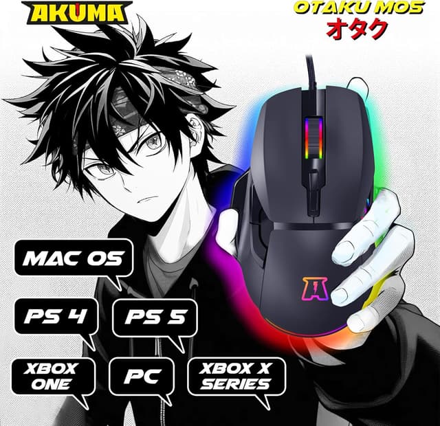 Thumbnail 6 de Akuma Souris Otaku M05 12800 DPI