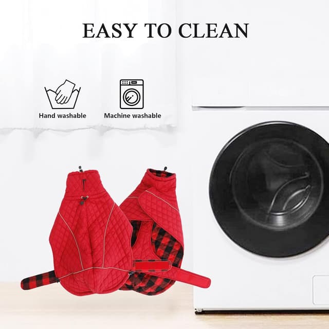 Detalle 2 de babepet Greyhound Quilted Winter Coat (Adjustable) with Zipper Harness Hole & Reflective Trim