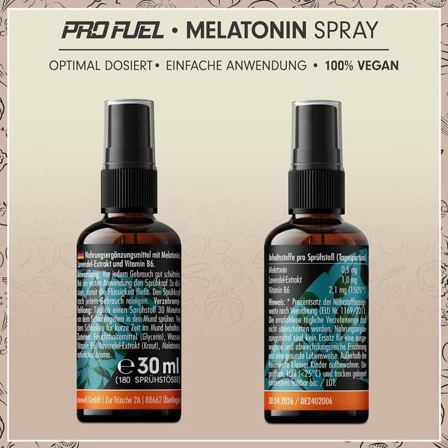 Thumbnail 5 de Melatonin Einschlaf-Spray 0,5 mg Kirschgeschmack