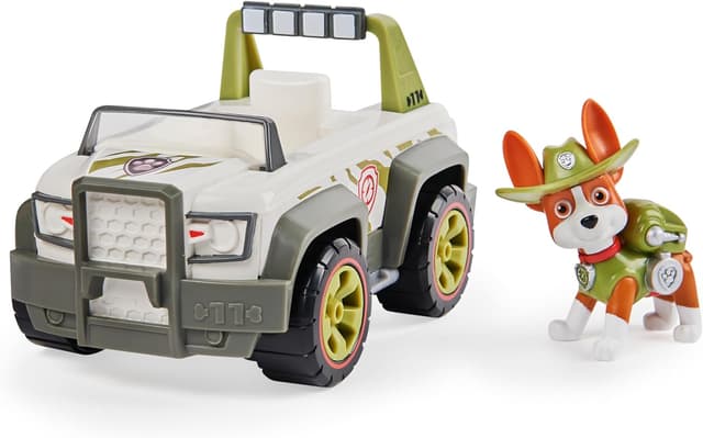 Detalle 2 de Paw Patrol Rocky’s Recycle Truck toy vehicle with collectible Rocky action figure (made with at least 80% recycled plastic)