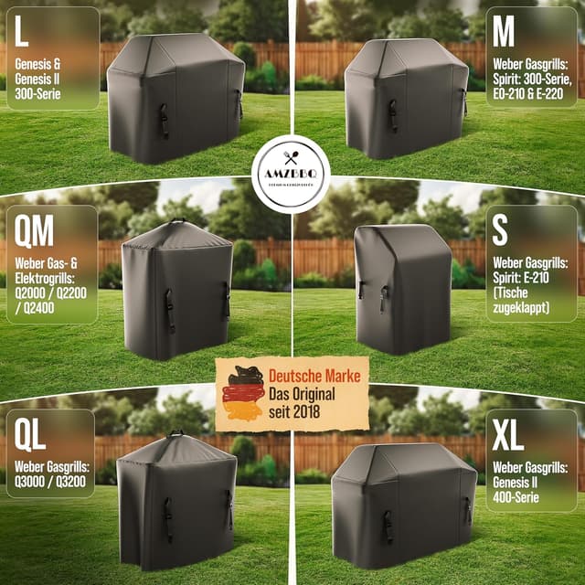 Thumbnail 6 de AMZBBQ Grillabdeckung wetterfest 80 x 115 x 65 cm