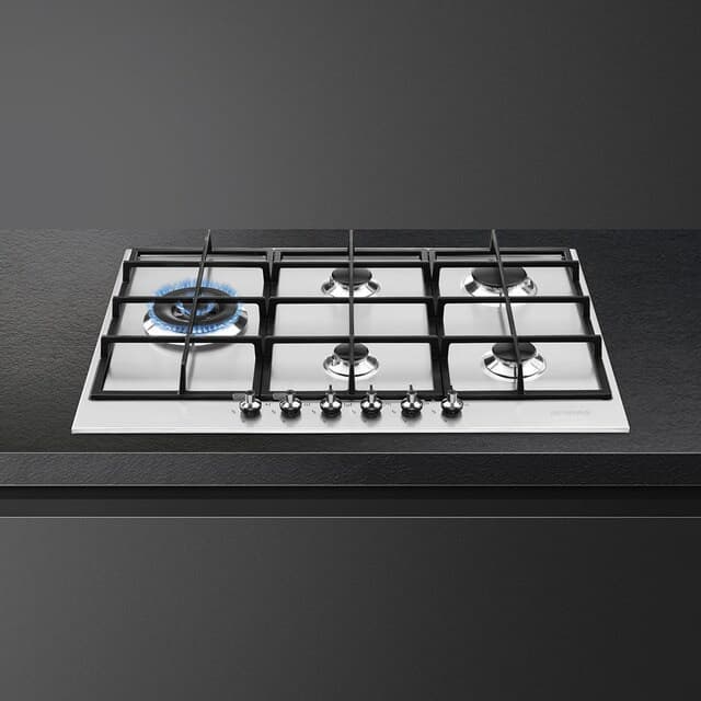 Detalle de Smeg PX375 Placa de gas 4 quemadores