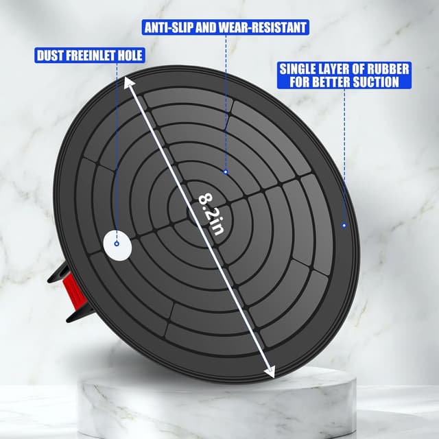 Thumbnail 4 de 8" Glass Suckers Lifters 200 kg heavy-duty suction cups