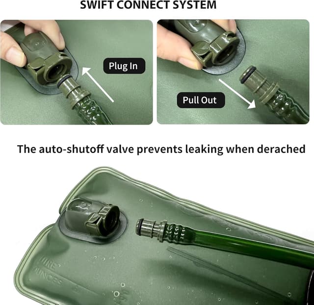 Detalle de Unigear Hydration Water Bladder Reservoir (BPA-Free, FDA Approved, Taste-Free) for Backpacking & Cycling