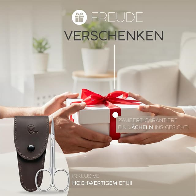 Detalle 2 de marQus Hautschere Solingen (Deutschland) Extra scharf – Fingernagel-Schere & Nagelhautschere im Etui