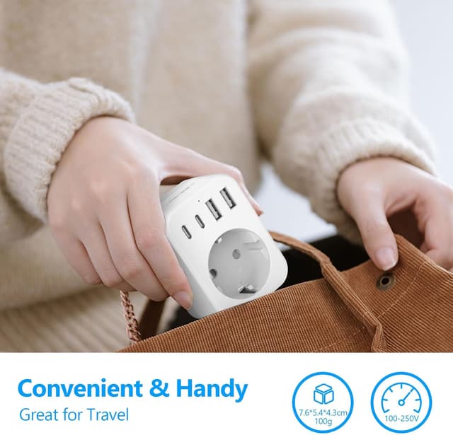 Thumbnail 6 de Multiprise Murale JSVER 5 en 1 3600 W