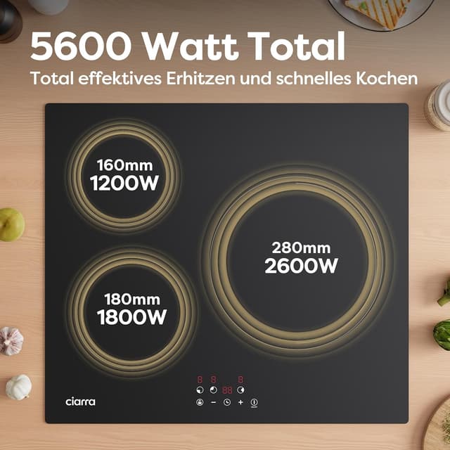 Thumbnail 5 de CIARRA CABBIH3-E plaque induction 5600W
