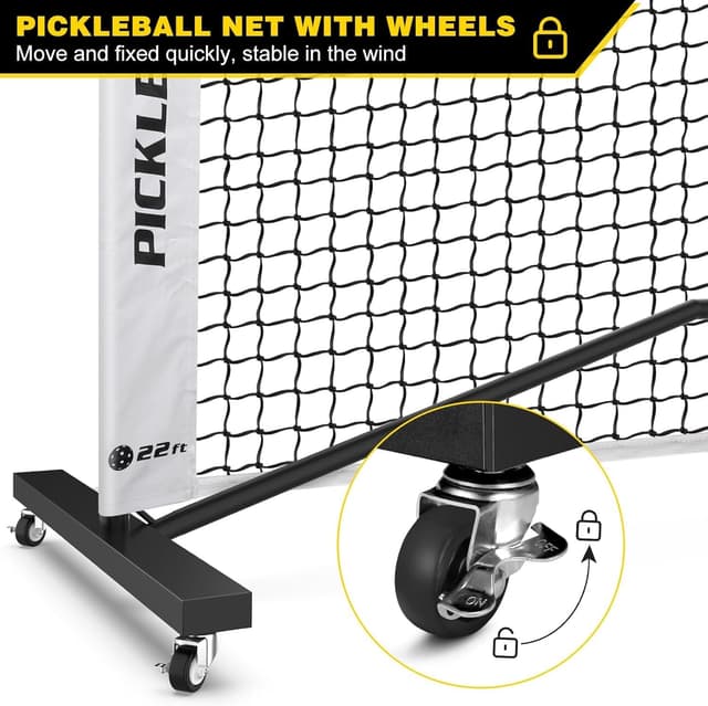 Detalle 2 de Portable Pickleball Net Set 22 ft regulation