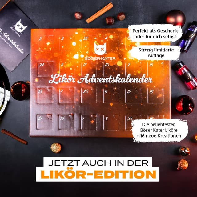 Thumbnail 4 de BÖSER KATER Likör Adventskalender 24 Türchen