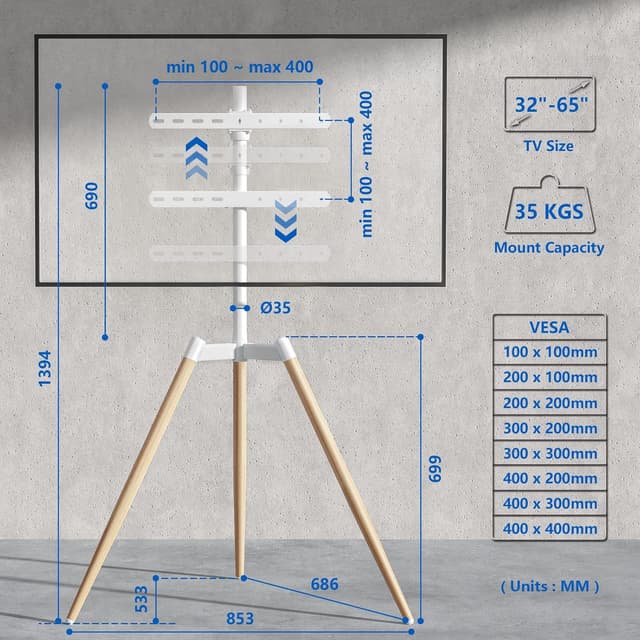 Thumbnail 4 de Rfiver Soporte TV Trípode 32–65 pulgadas