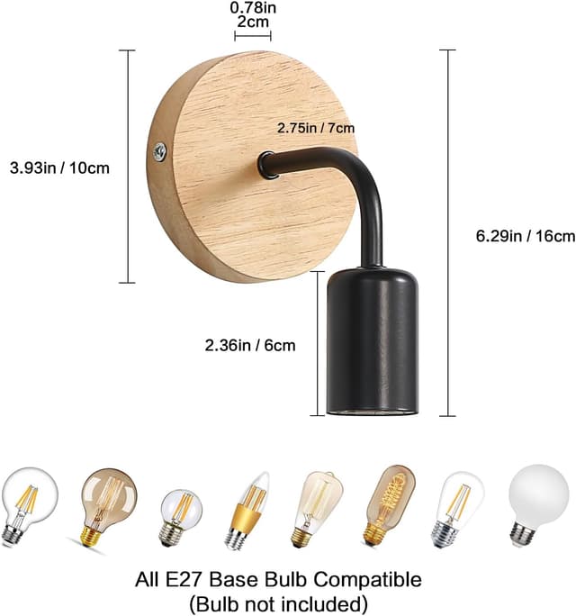 Thumbnail 3 de Tealight Applique da Parete Vintage E27 4 pezzi