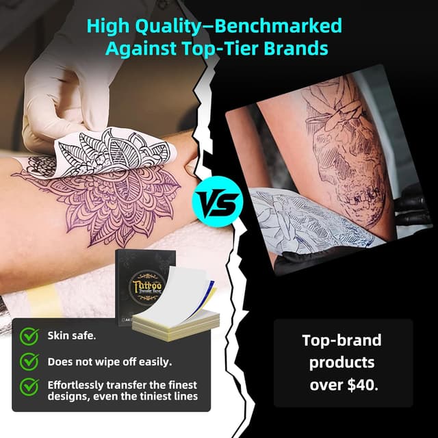 Detalle 2 de ORGBRO X8 Tattoo Transfer Paper (100 sheets, A4, 4-layer thermal stencil paper)