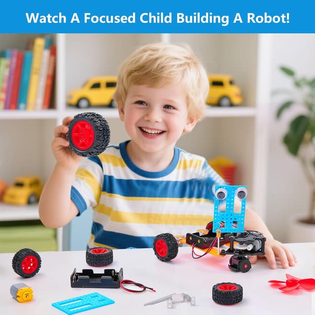 Thumbnail 1 de SCIENCE DIARY STEM Robot Building Kit 5-in-1