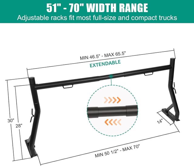 Thumbnail 1 de OUTPRIZE Truck Rack 800 lb Capacity