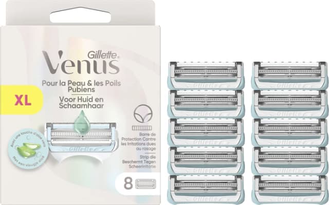 Detalle 2 de Gillette Venus Satin Care Ersatzklingen (8 Stück) für kompatible Venus Rasierer
